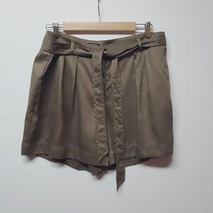 Jones New York Shorts Womens Size 10 Lyocell NWOT Mocha w/Attach Tie Belt $59.50